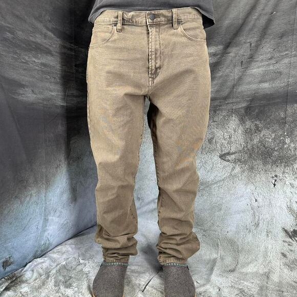 Proof Rover Jeans size 38 x 31 brown wash tapered fit rugged pants - Picture 3 of 7